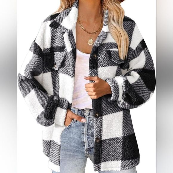 THE FREE YOGA flannel shacket size M - Picture 10 of 10